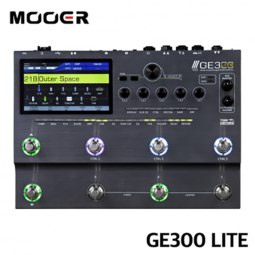 Mooer Audio GE300 Lite Multi Effects Processor 무어 오디오 기타 멀티이펙터
