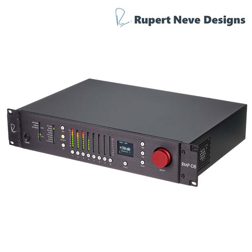 Rupert Neve RMP-D8 8채널 Dante 마이크 프리앰프