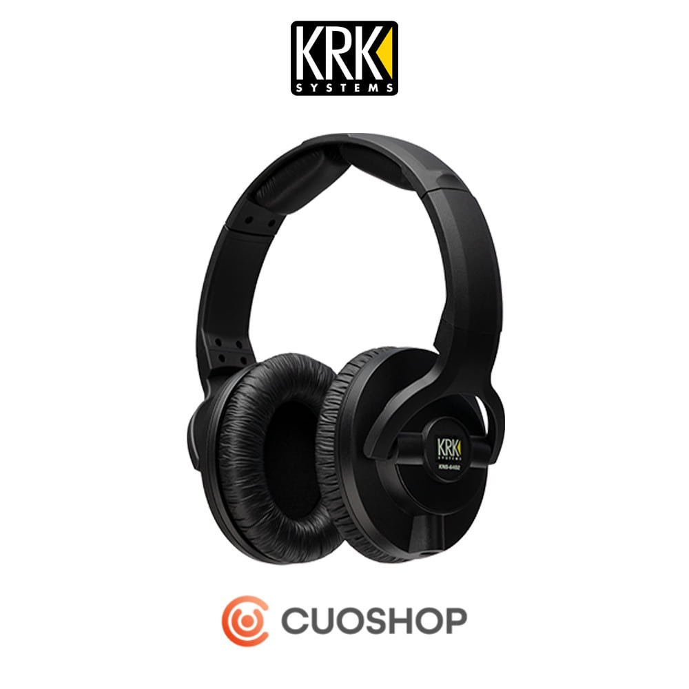 KRK KNS6402 밀폐형 신형 스튜디오 모니터링 헤드폰 모니터 보컬 녹음 레코딩