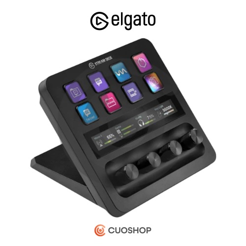 elgato 엘가토 STREAM DECK PLUS 스트림덱 플러스 StreamDeck + 블랙 큐베이스 로직 컨트롤러 방송 편집