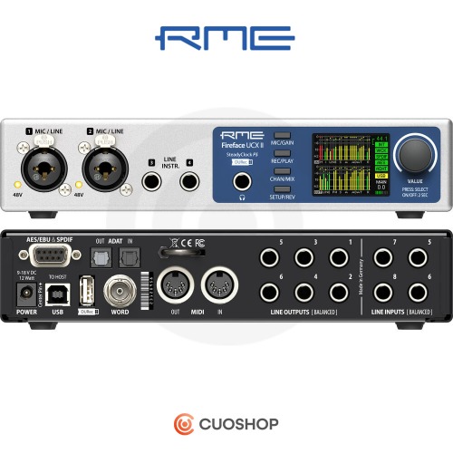 RME UCX 2 USB 오디오인터페이스 Fireface 파이어페이스